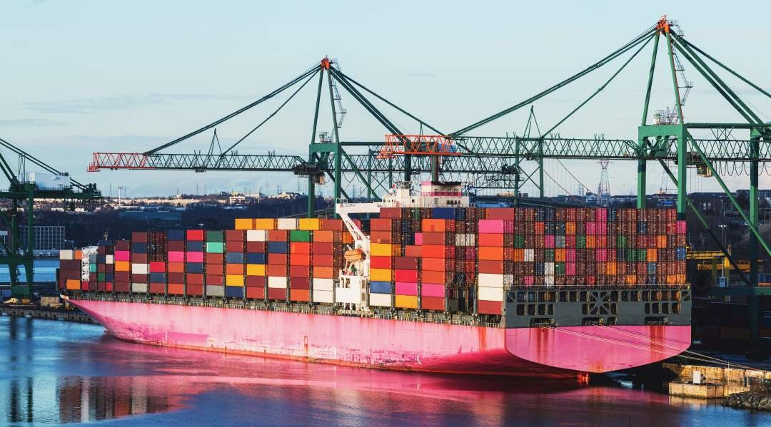 ungc gri supply chain blog containers ship pink cority