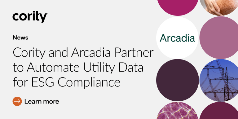 Cority and Arcadia Partner to Automate Utility Data for ESG Compliance